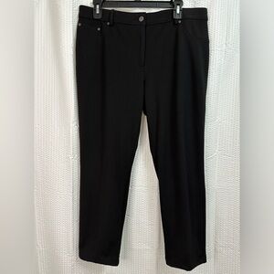 Ruby Rd Black Pants With Elastic Waistband.